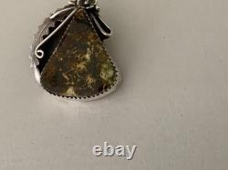 Peterson Johnson Navajo Turquoise Sterling Silver Pin/Pendant
