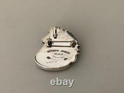 Peterson Johnson Navajo Turquoise Sterling Silver Pin/Pendant