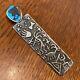 Philander Begay Navajo Petroglyph Maiden Pin Cast Sterling Silver & Turquoise Ag