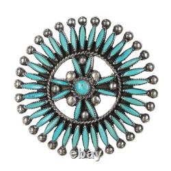 R Gchachu Zuni sterling needlepoint pin