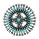 R Gchachu Zuni Sterling Needlepoint Pin