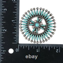 R Gchachu Zuni sterling needlepoint pin