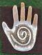 Rare! Native American Navajo Timm Lewis Healing Hand Sterling Brooch Pin Pendant