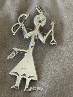 RARE Vintage Native American Hopi Mudhead Pin