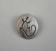 Ricky Coochwytewa Hopi Indian Sterling Silver Pin / Pendant Lizard