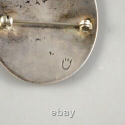 RIcky Coochwytewa Hopi Indian Sterling Silver Pin / Pendant Lizard