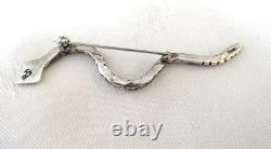 RJH Ron Joe Henry Snake Pin Navajo Sterling Silver 14k Gold 3 7g Native