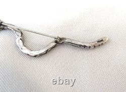 RJH Ron Joe Henry Snake Pin Navajo Sterling Silver 14k Gold 3 7g Native