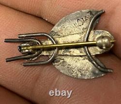 Rare UITA 3 United Indian Traders Sterling Silver & Gem Turquoise Fly Brooch Pin