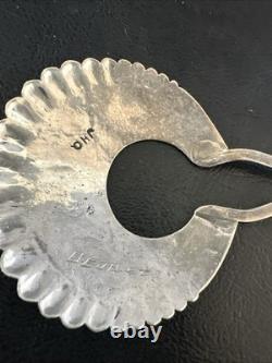 Rare XL HairPin Bun Holder Sterling Silver Stamped Navajo Handmade 5 20091