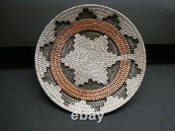 Roland H Begay Navajo Wedding Basket Design Copper & Sterling Brooch Pin