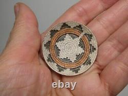 Roland H Begay Navajo Wedding Basket Design Copper & Sterling Brooch Pin