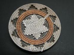 Roland H Begay Navajo Wedding Basket Design Copper & Sterling Brooch Pin