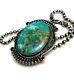 Salelarge Native American Highest Grade Turquoise Pin/pendant Necklace