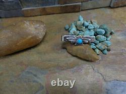 Sale. #1 Navajo Thunderbird Turquoise Sterling Tie Tack Bar Pin Old Pawn Harvey