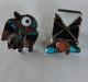 Signed Rex Sterling Native American Pin/screwback Earring
