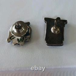 Signed Rex Sterling Native American Pin/screwback Earring