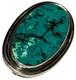 Signed Vintage Sterling Silver Turquoise Native American Oval Pendant Brooch Pin