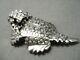 So Detailed! Navajo Sterling Silver Horney Toad Pin Pendant