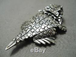 So Detailed! Navajo Sterling Silver Horney Toad Pin Pendant