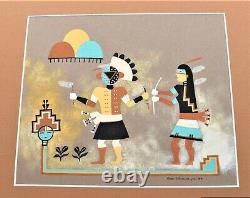 Soe-Khuwa-Pin Robert Montoya Native American San Juan Original Painting Kachina
