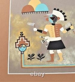 Soe-Khuwa-Pin Robert Montoya Native American San Juan Original Painting Kachina