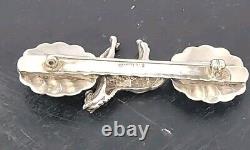 Southwestern Coucho Sterling Silver Horse Brooch