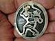Southwestern Native American Hopi Sterli Silver Mudhead Kachina Pendant Pin 1.7