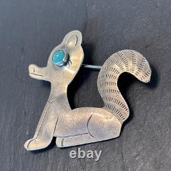Stamped Navajo Vintage Figural Animal Brooch Heart sterling silver Turquoise L2a Stamped Navajo Vintage Figural Animal Brooch Heart sterling silver Turquoise L2a