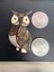 Sterling Silver Handmade Native American Owl Inlay Brooch Pin