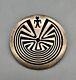 Sterling Silver Hopi Overlay Style Pin/pendant