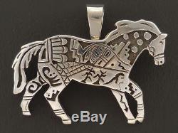 Sterling Silver Horse Pin Pendant Native American Handmade Sam Gray Yeis Journey