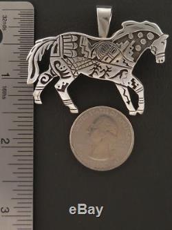 Sterling Silver Horse Pin Pendant Native American Handmade Sam Gray Yeis Journey