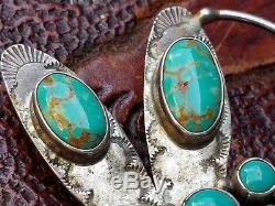 Sterling Silver Manassa Turquoise Dragonfly Brooch By Navajo Emma Jean Bighand