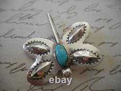 Sterling Silver Oscar Alexius Turquoise Dragonfly Pin Brooch T56R8