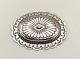 Sterling Silver Pin Stamped Concho Marcella James Navajo Native American