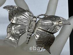 Sterling Silver Vintage Estate Navajo Butterfly Native American Signed Brooch