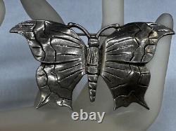 Sterling Silver Vintage Estate Navajo Butterfly Native American Signed Brooch