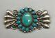 Sterling Silver And Turquoise Brooch By Mike Platero