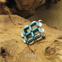 Sterling Silver and Turquoise Zuni Pin/Pendant
