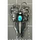 Sterling And Turquoise Fred Harvey Era Butterfly Brooch