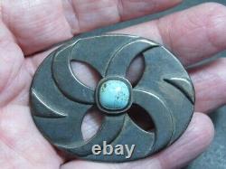 Sterling silver turquoise pin native american