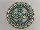 Stunning Large Vintage Turquoise Cluster Pin/brooch