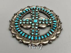 Stunning Large Vintage Turquoise Cluster Pin/Brooch