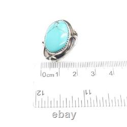 TOM TAYLOR NAVAJO Old Pawn Sterling Silver Vintage Turquoise Tribal Pin Brooch
