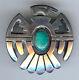 Ted Wadsworth Vintage Hopi Indian Silver & Turquoise Thunderbird Pin Brooch