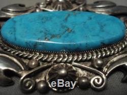 The Best Vintage Navajo Liz Whitman Turquoise Silver Pin