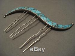 The Best Vintage Zuni Ellen Quandelacy Raincloud Bisbee Silver Hair Pin