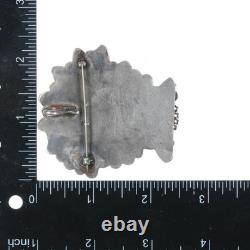The best 40's-50's Zuni Indian Chief Silver channel inlay pendant/pin