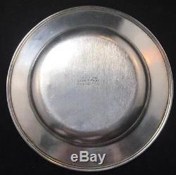 Tiffany Sterling Silver Dish / Pin Tray Etched Native American Symbols 19th Cen